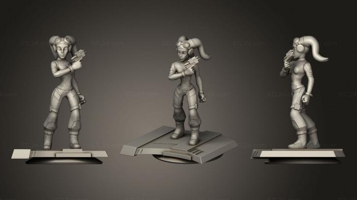 Figurines of girls (Hera, STKGL_0991) 3D models for cnc